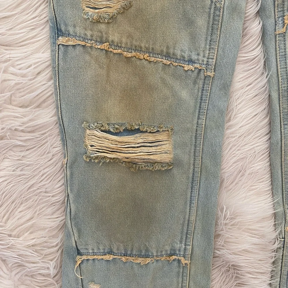 Urban Outfitters BDG Extreme Destroyed Bootcut Jean Mid Rise Rigid Denim Jeans